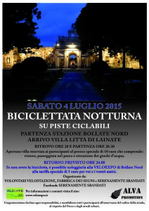 Biciclettata Notturna Villa Litta 2015