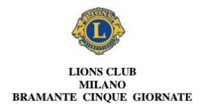 Lions Club Milano Bramante Cinque Giornate